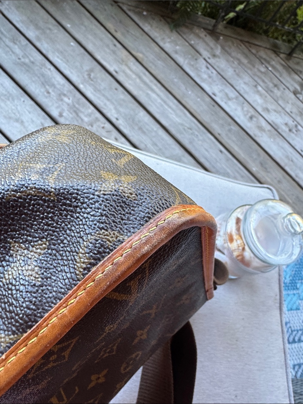 Louis Vuitton Brown Monogram Crossbody Messenger Bag - Picture 5 of 12